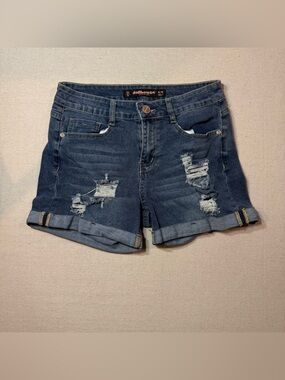 Dollhouse Distressed Denim Shorts Size 5/6 Y2K Style